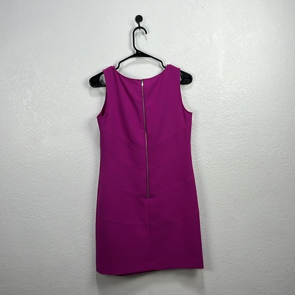 Ann Taylor Women’s Vibrant Purple Mini Dress Sz 2 Sleeveless Career Business - Picture 8 of 9